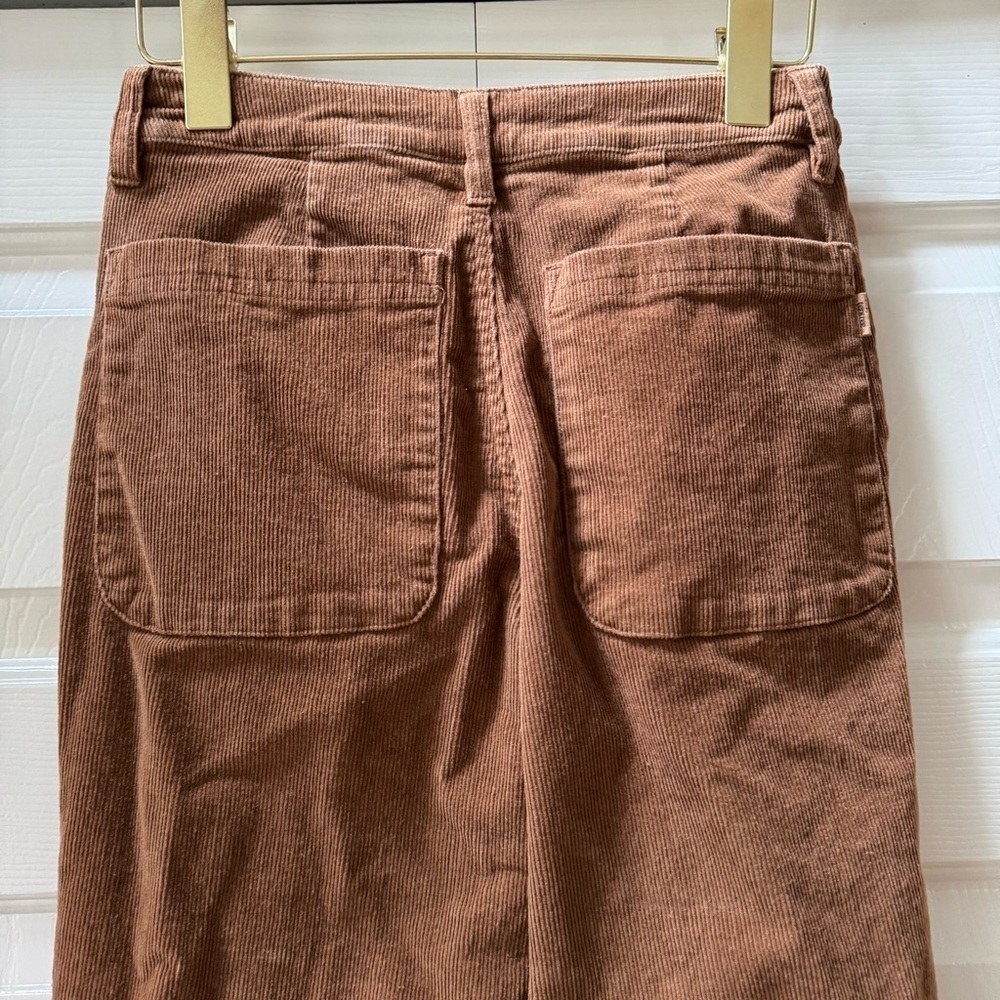 TenTree Corduroy Cropped Straight Leg Eco-Friendly Trousers Pants Women’s size 2 - Picture 6 of 14